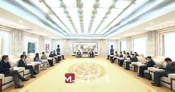 王忠林會見上海中軍哈工實業(yè)集團董事長林楷森一行